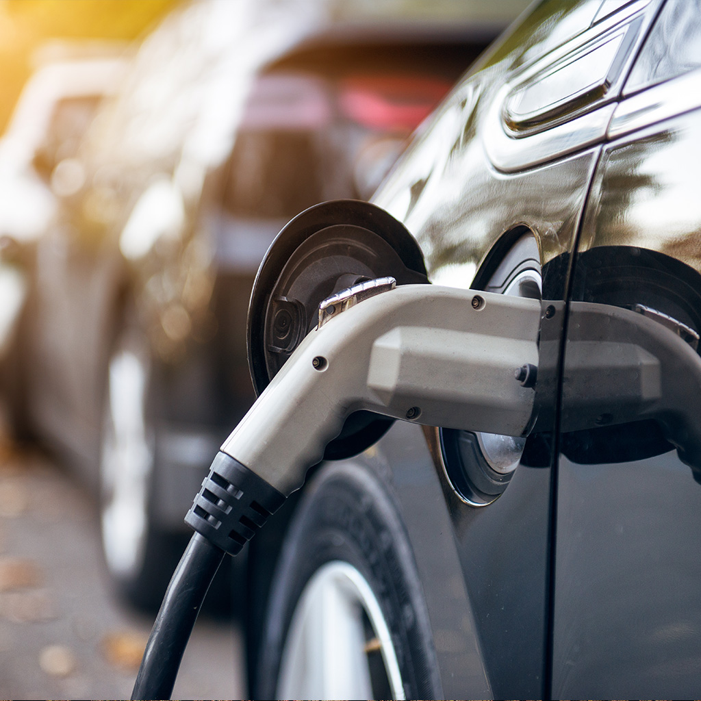 Elektroauto beim Laden